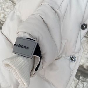 Max Bone Dog Puffer Jacket with hood